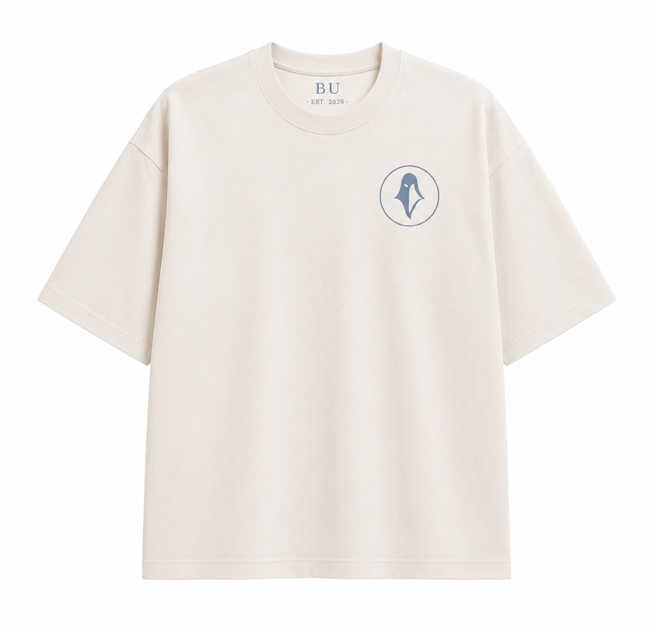 CAMISETA OVERSIZE BU CREMA