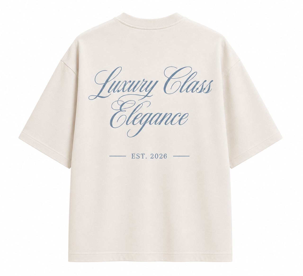CAMISETA OVERSIZE BU CREMA