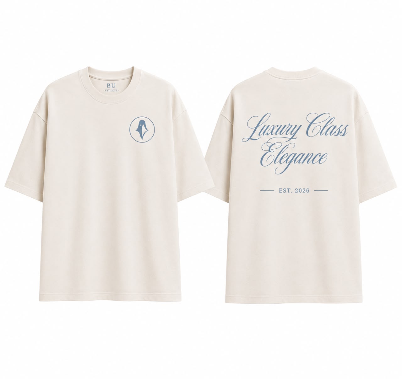 CAMISETA OVERSIZE BU CREMA